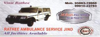 Rathee Ambulance Service Jind